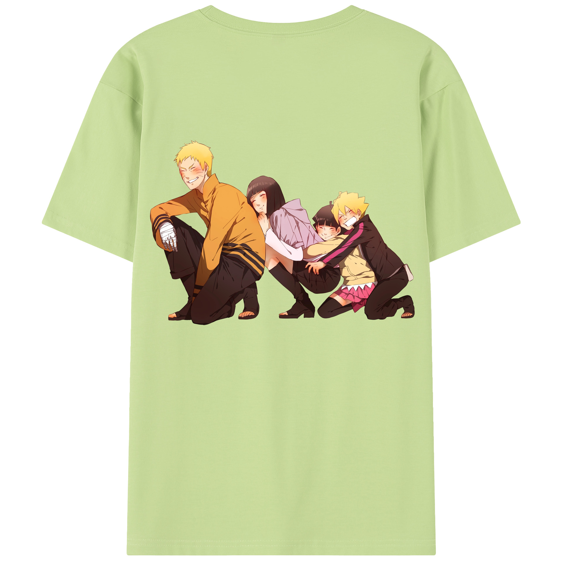 （画像用） NARUTO -ナルト- うずまき ナルト Uzumaki Naruto 綿100％半袖Tシャツ（背面プリント）